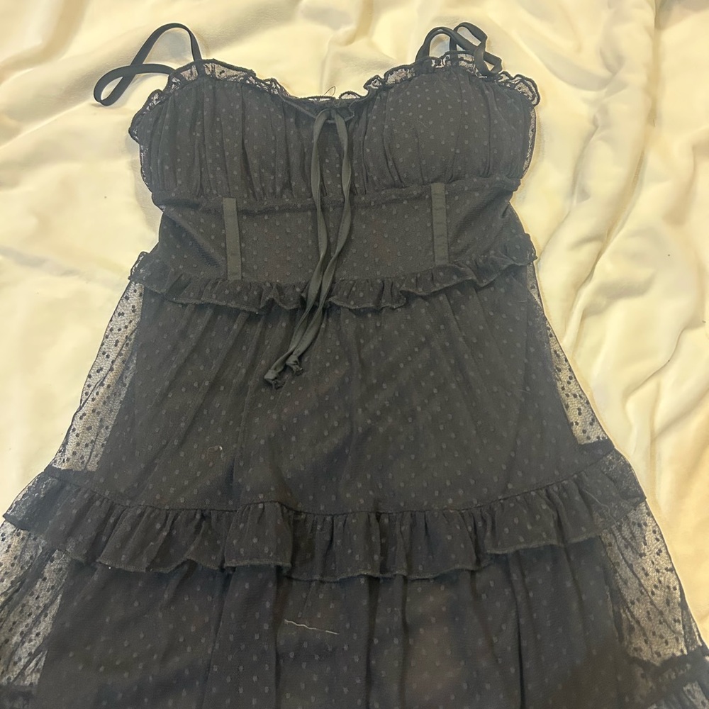 Wild Fable Black Polka Dot Dress